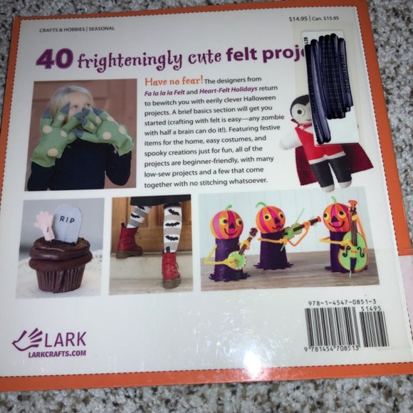 "Felt-o-ween" Craft Book-40 scary-cute projects to celebrate Halloween - Picture 14 of 14